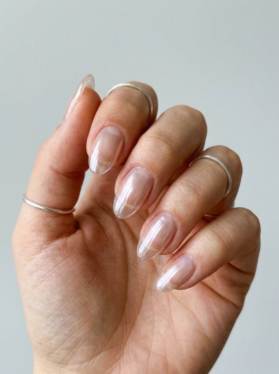 Chrome Glass Nails als Glass Nails Inspiration 2026